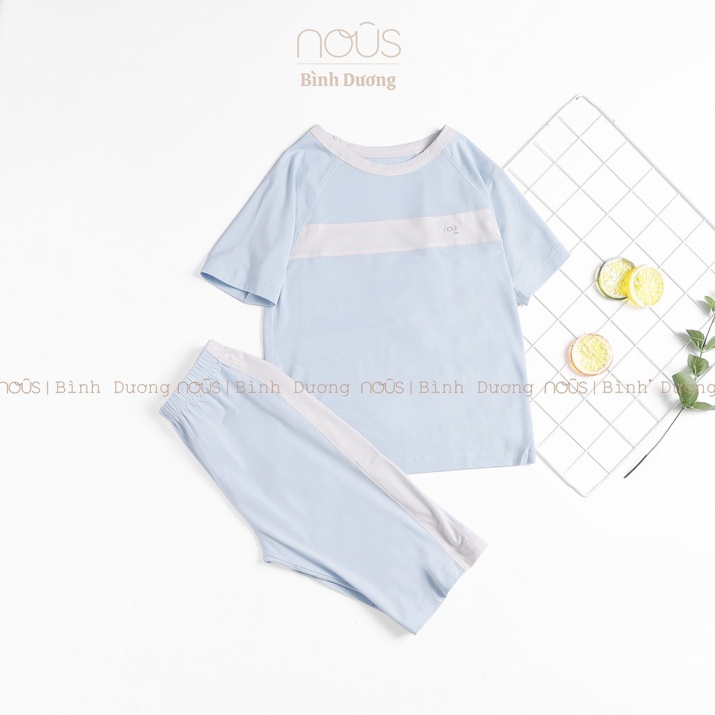 Bộ quần áo trẻ em nous kids bé trai màu ghi từ 2 đến 5 tuổi Nous Bình Dương - SPE01227