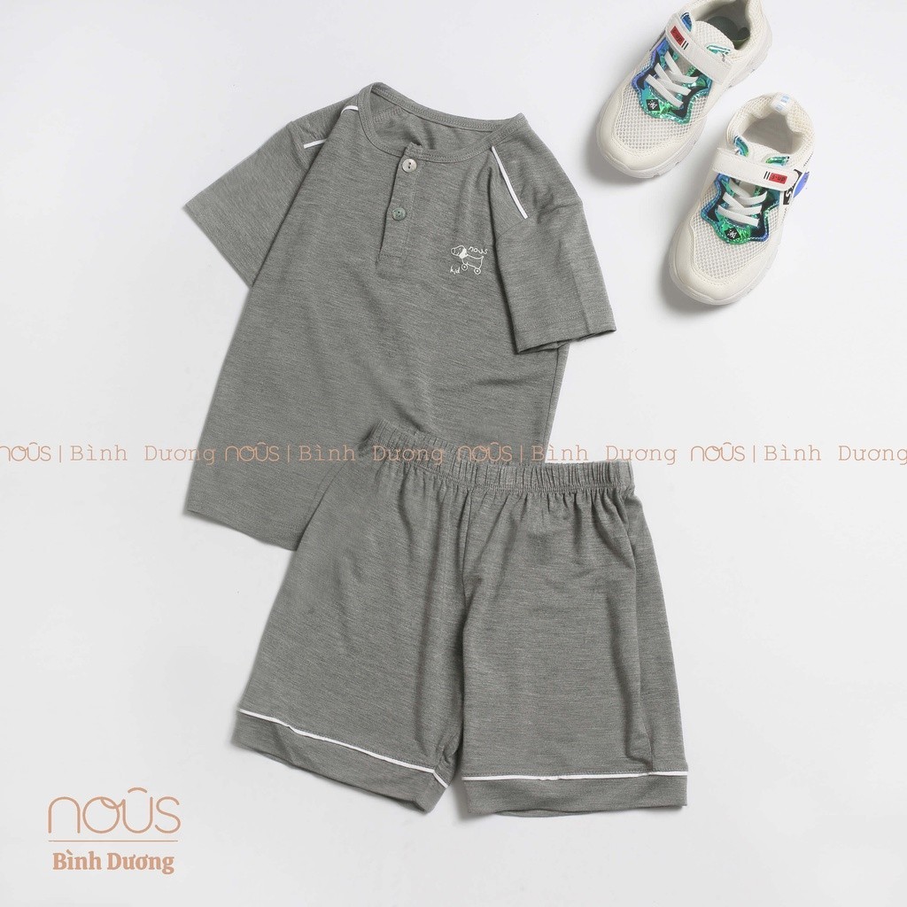 Bộ quần áo trẻ em nous kids bé trai màu ghi từ 2 đến 5 tuổi Nous Bình Dương - SPE01227