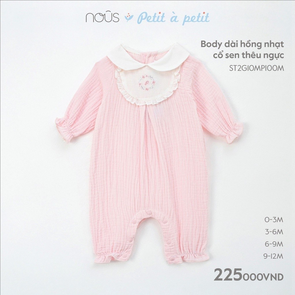 Bộ body cộc petit nous đủ màu, body cộc nu xô Nous Bình Dương - SPE01267