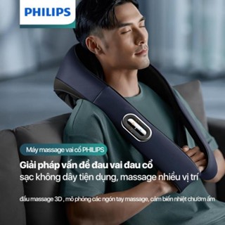 Máy Massage Cổ Vai Gáy PHILIPS 3521-sạc không dây tiện dụng