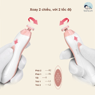 Máy cắt móng tay điện đa năng cho bé [Tặng kèm pin AA, bảo hành 6 tháng]