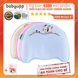 Gối cao su non cho bé Chính hãng Gối chống bẹp đầu, méo đầu cho bé