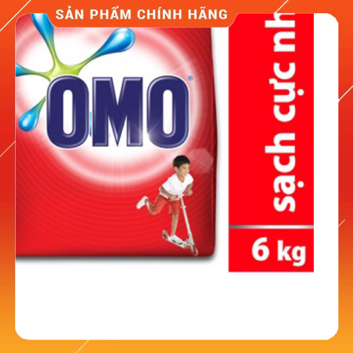 (Thảo mộc an toàn cho bé) Bột giặt Omo 6kg bán với giá 4.5kg