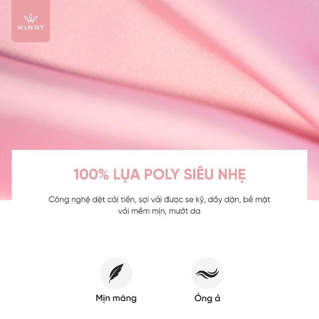 Bộ mặc nhà nữ Winny Lụa hiệu ứng mỏng nhẹ, mướt mịn 1MNSA23608D