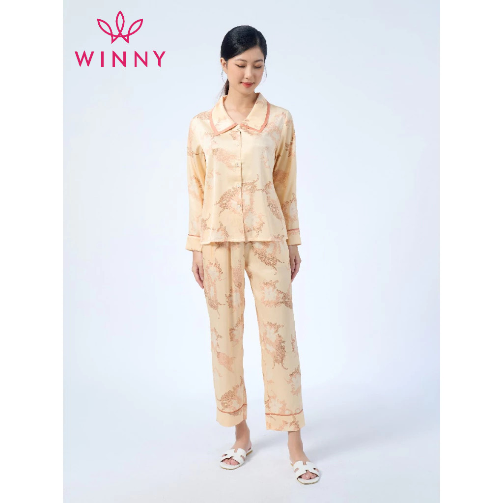 Bộ Mặc Nhà WINNY Kiểu Pijama Dài Tay 1MNSA22550D