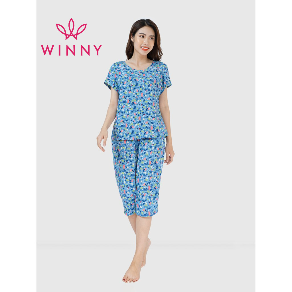 Bộ đồ mặc nhà cộc tay quần ngố WINNY 2MNLA21042N