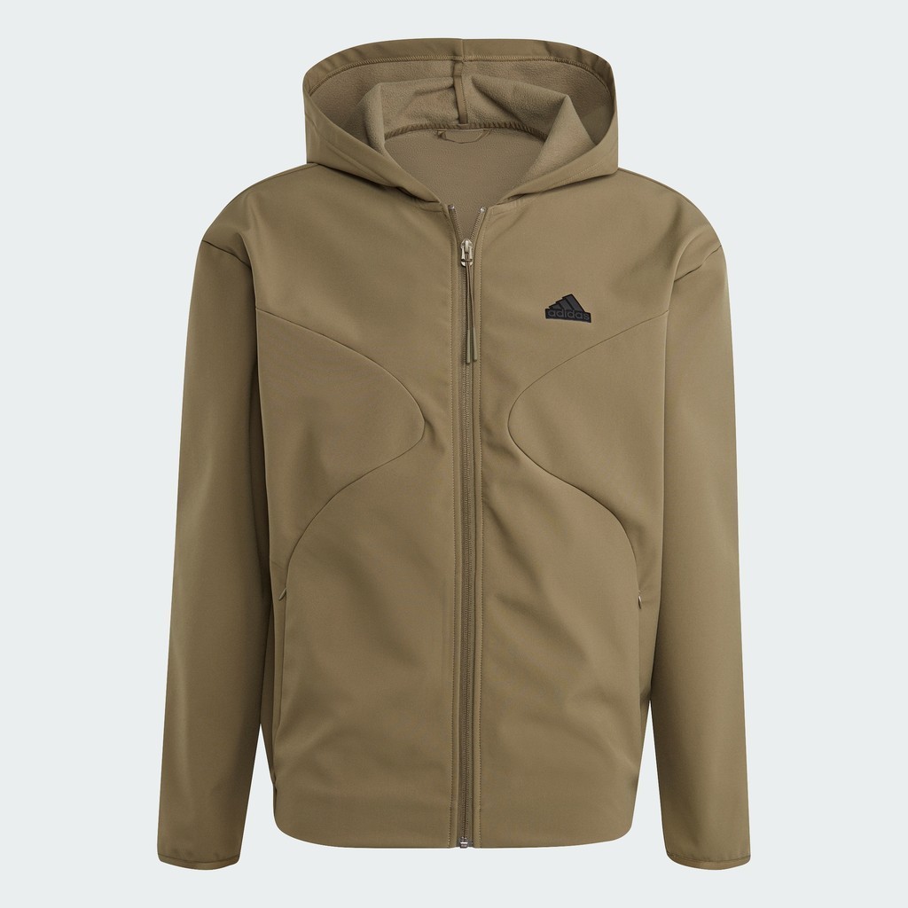 adidas Phong cách sống Áo Hoodie Khóa Kéo City Escape Nam màu xanh lá IJ6091