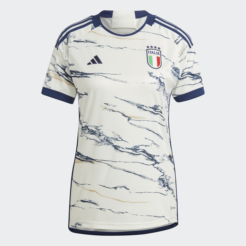 adidas Bóng đá Áo Đấu Sân Khách Italia 23 Nữ trắng HT1615