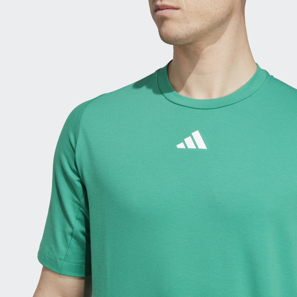 Adidas Tập luyện Áo Thun Tập Luyện Logo 3 Bar Train Icons Nam màu xanh lá IC5492