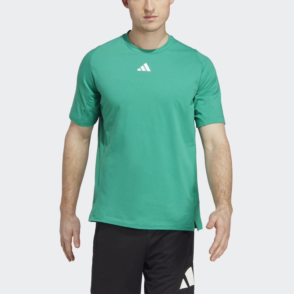 Adidas Tập luyện Áo Thun Tập Luyện Logo 3 Bar Train Icons Nam màu xanh lá IC5492