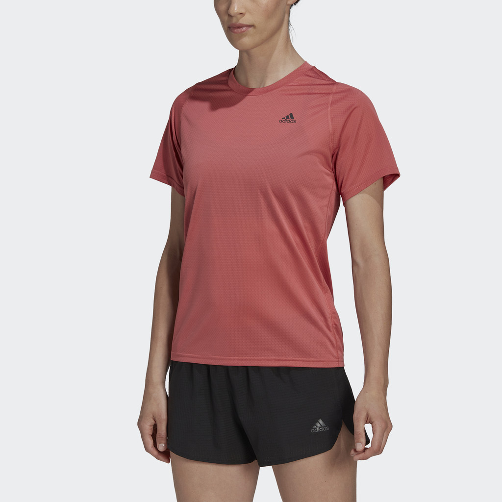 Adidas Chạy ÁO THUN 3 BAR RUN ICONS Nữ Đỏ HK9136