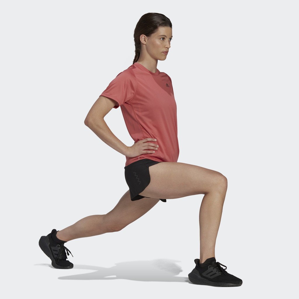 Adidas Chạy ÁO THUN 3 BAR RUN ICONS Nữ Đỏ HK9136