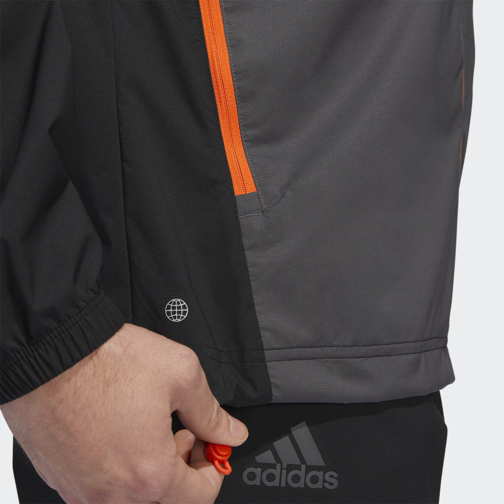 Adidas Đánh gôn Áo Khoác Khóa Kéo Provisional Nam Đen HF9187