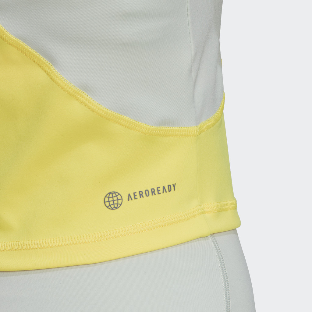 adidas Tập luyện Áo Tank Top Lửng Train HIIT AEROREADY Nữ màu xanh lá HM3896