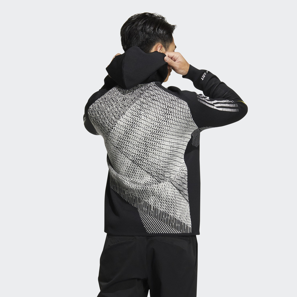 Adidas Đánh gôn Áo Khoác Có Mũ Primeknit Statement Nam Đen HG4129