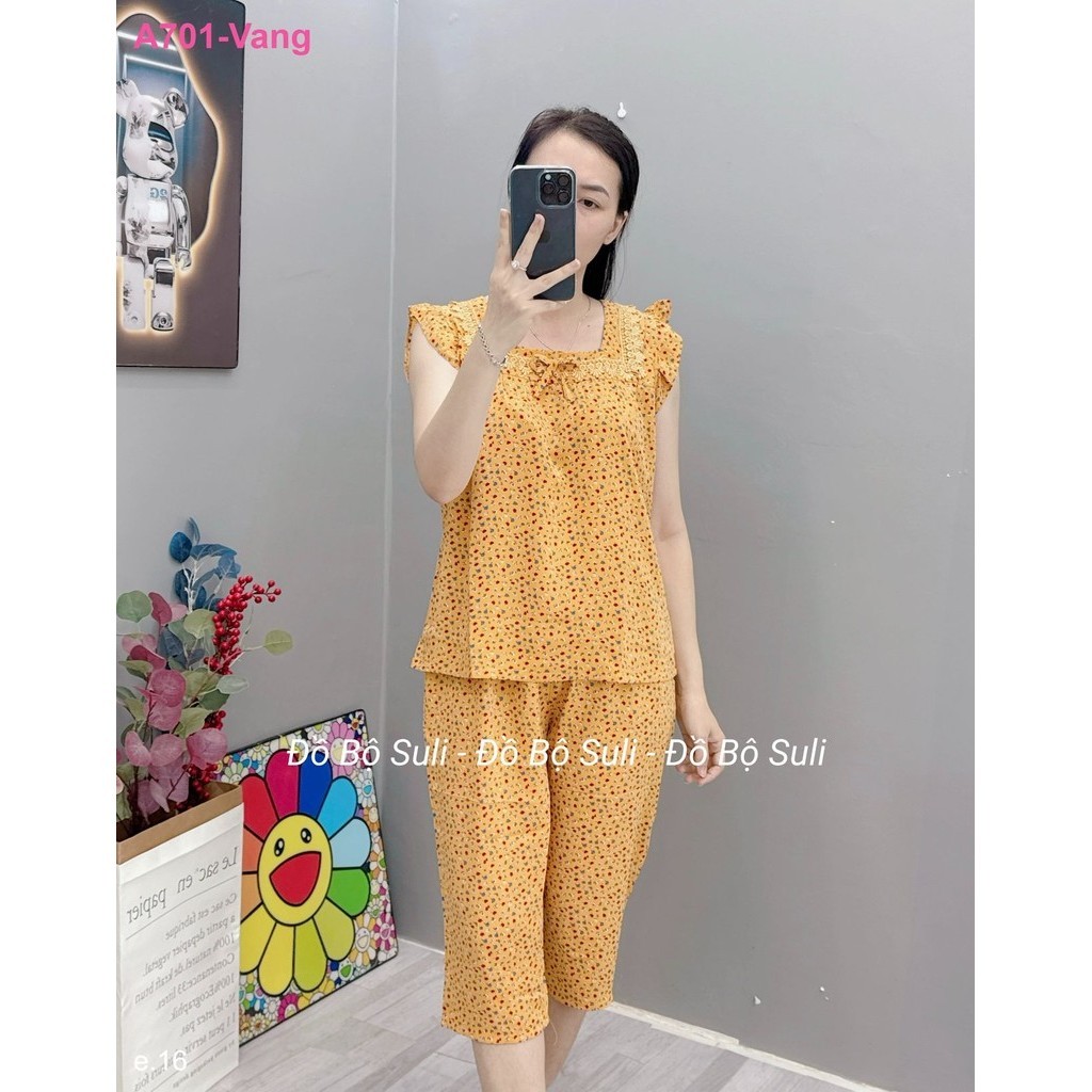 Bộ Lửng Cánh Tiên Lụa Mango A701 - Đồ Bộ Suli