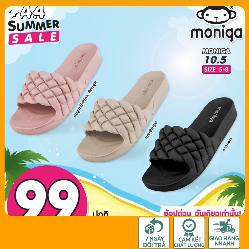 Dép Thái Lan Nữ MONOBO - MONIGA 10.5 Quai Ngang Nhập Khẩu Chính Hãng