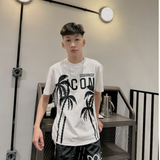 Áo Thun nam DSQ hình CÂY DỪA in nhiệt cao cấp vải cotton co dãn 4 chiều phù hợp cho nam nữ siêu hot 2024