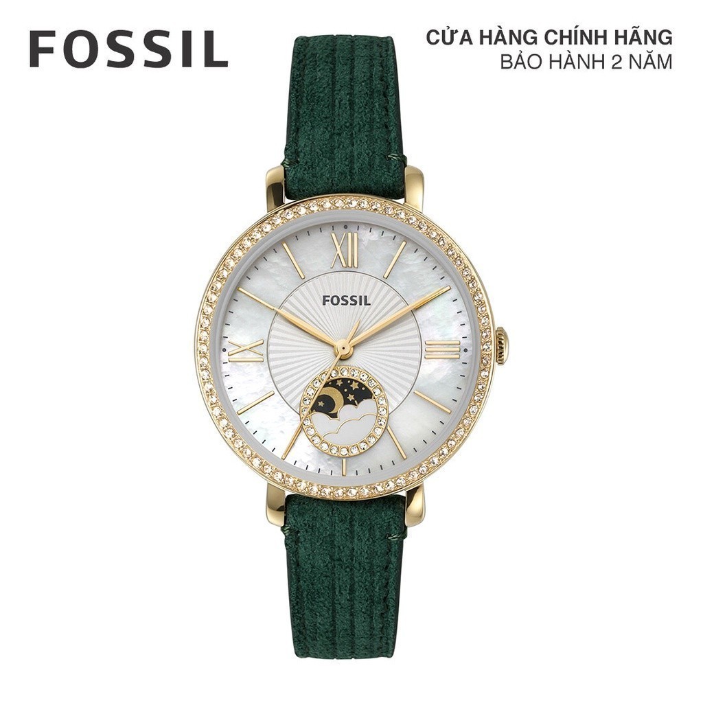 Đồng hồ nữ Fossil JACQUELINE ES5244 dây da - màu xanh