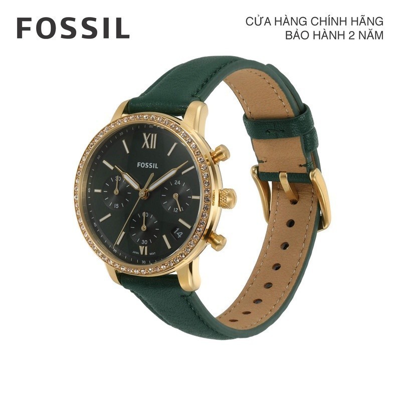 Đồng hồ nữ Fossil NEUTRA ES5239 dây da - màu xanh