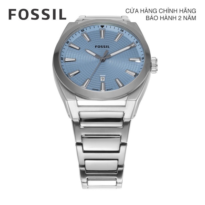 Đồng hồ nam Fossil Everett FS5986 dây thép không gỉ - màu bạc