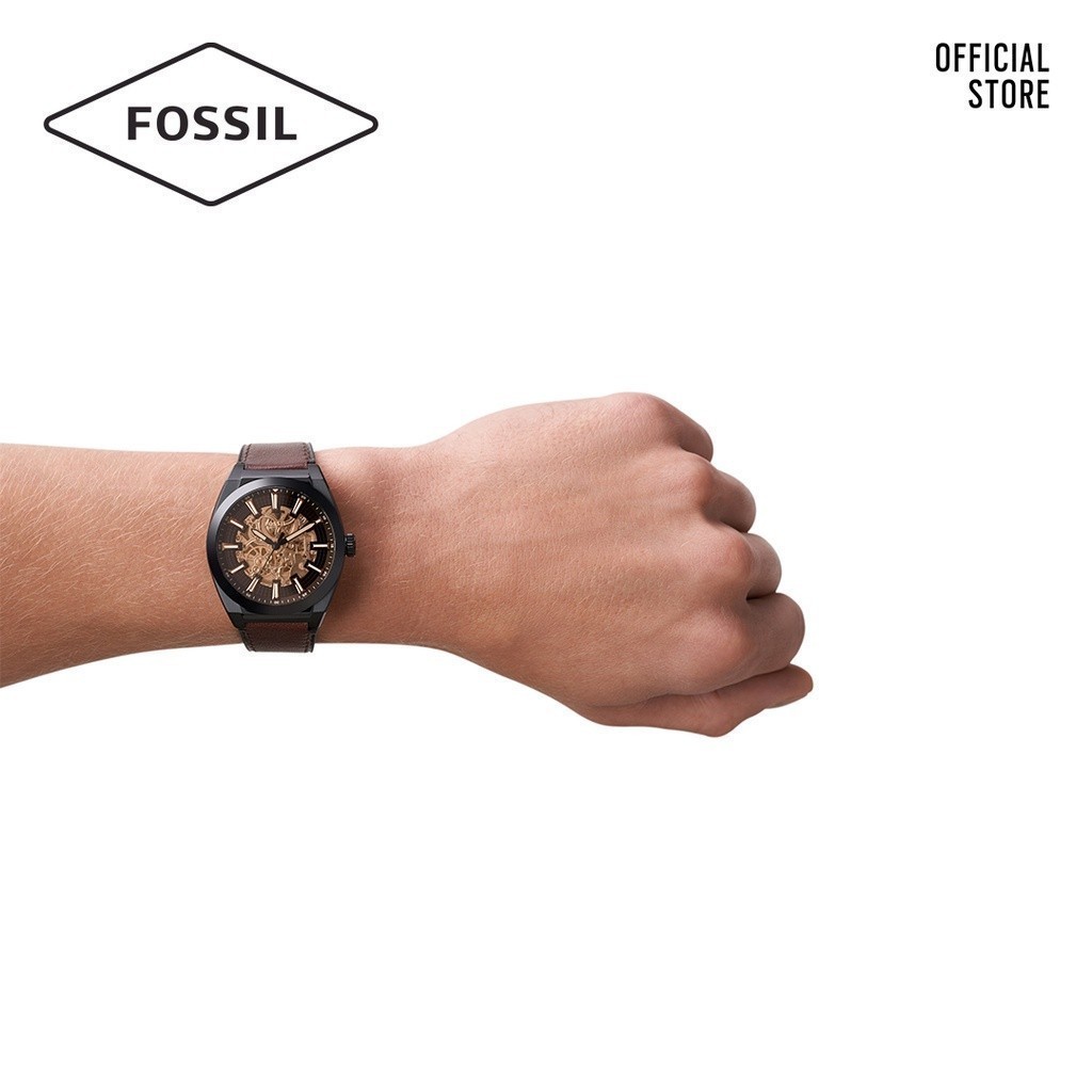 Đồng hồ nam Fossil EVERETT ME3207 dây da - màu nâu