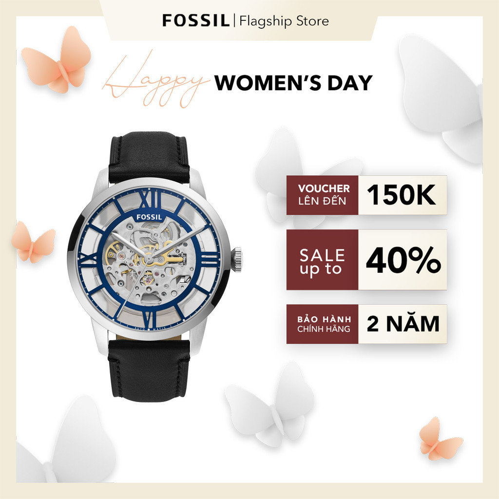 Đồng hồ nam Fossil dây da ME3200 - màu đen