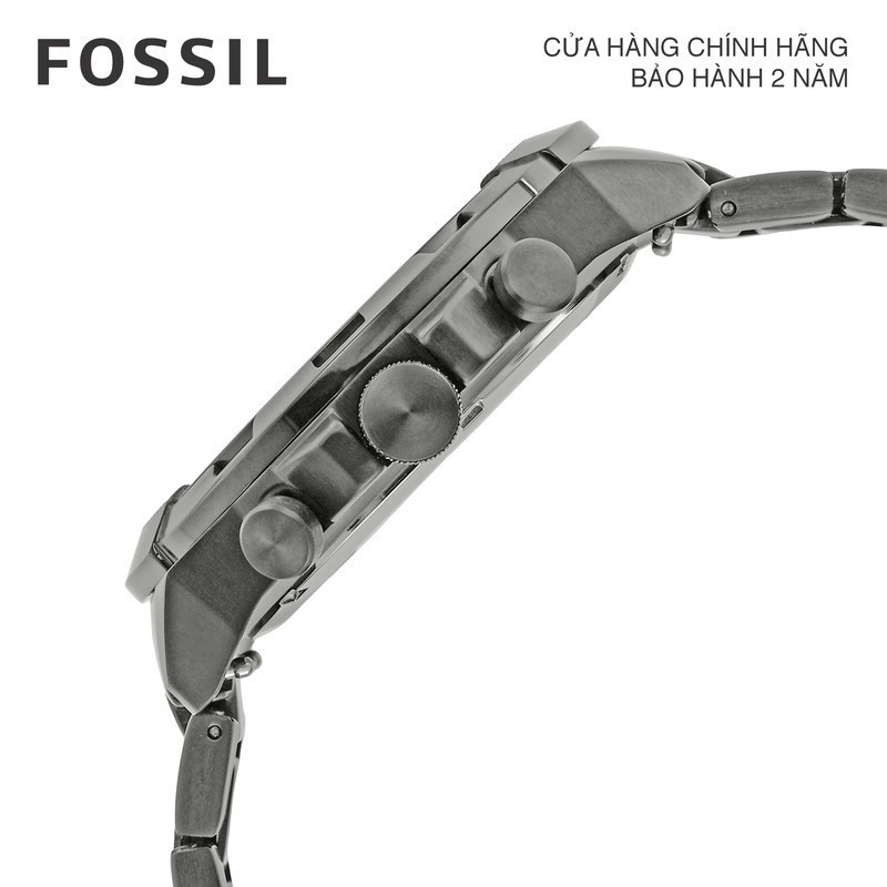 Đồng hồ nam Fossil 44MM BRONSON FS5852 dây thép không gỉ - màu khói