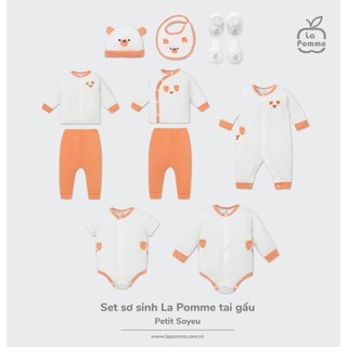La pomme Set sơ sinh La pomme tai gấu - Cam