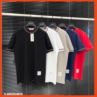 Áo Phông Nam Nữ Thom Basic Cô Tròn Phối Viền. Áo Thun Nam Nữ Unisex Cơ Bản Form Rộng Không Lỗi Mốt Dễ Phối Đồ Siêu H