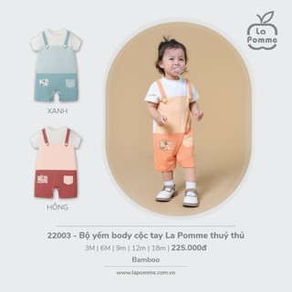 La pomme Bộ yếm body La pomme thủy thủ cho bé SS2024