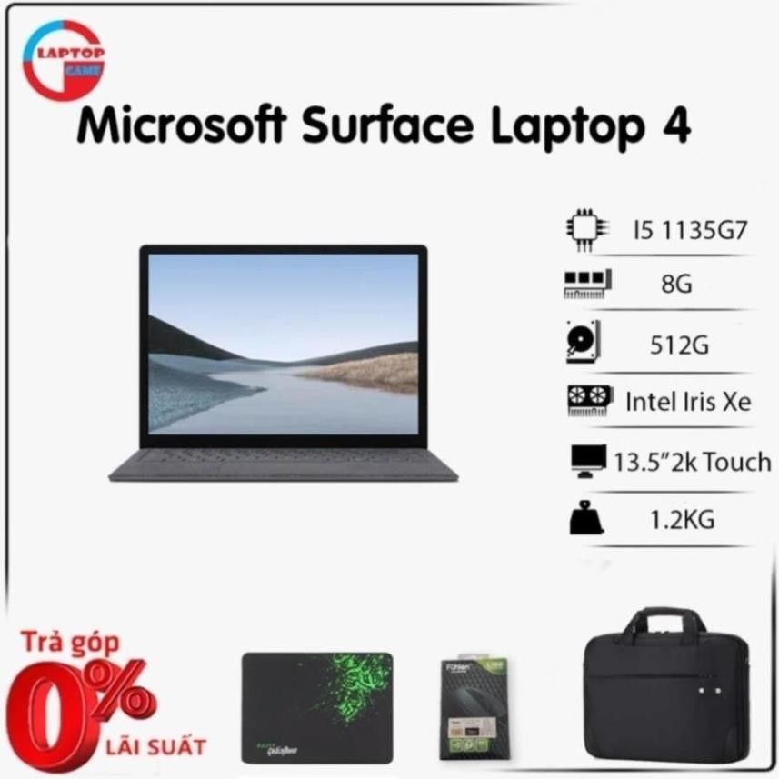 [SALET3] Surface Laptop 4 | Core i5 1135G7 / RAM 16GB / SSD 512GB / Màn 13.5 in 2k Cảm Ứng NK44