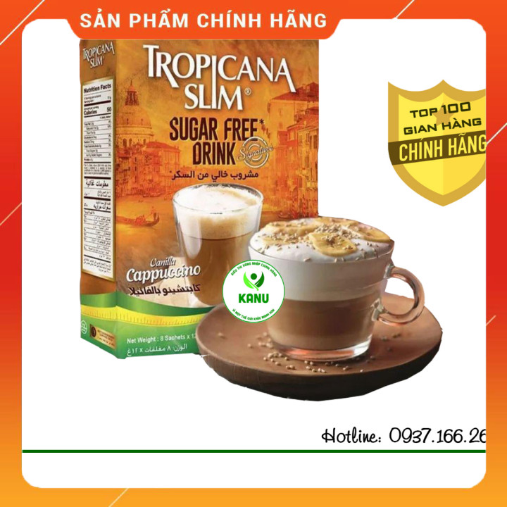(Sỉ rẻ) Cà phê ăn kiêng không đường sugar free Tropicana Slim - cafe phù hợp cho người ăn kiêng, tiểu đường