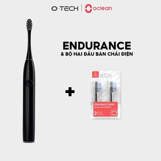 Combo bàn chải điện oclean endurance và 2 đầu bàn chải điện màu đen - hàng chính hãng