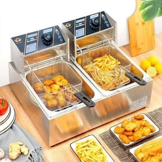 Nồi chiên nhúng ngập dầu SEKA, Bếp Chiên Nhúng Điện 6L 12L Cao Cấp Inox, Bản Mới Chiên Rán Nhanh Chóng An Toàn