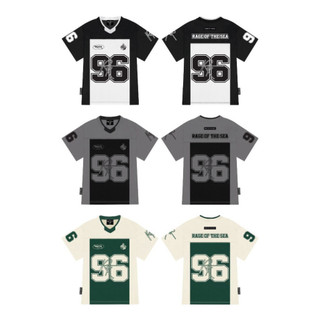 Áo thun bóng chày, bóng rổ, bóng đá unisex rage of the sea 96 football tee hottrend h19
