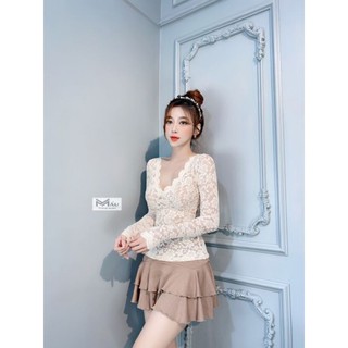 Áo ren cổ V hàng QC