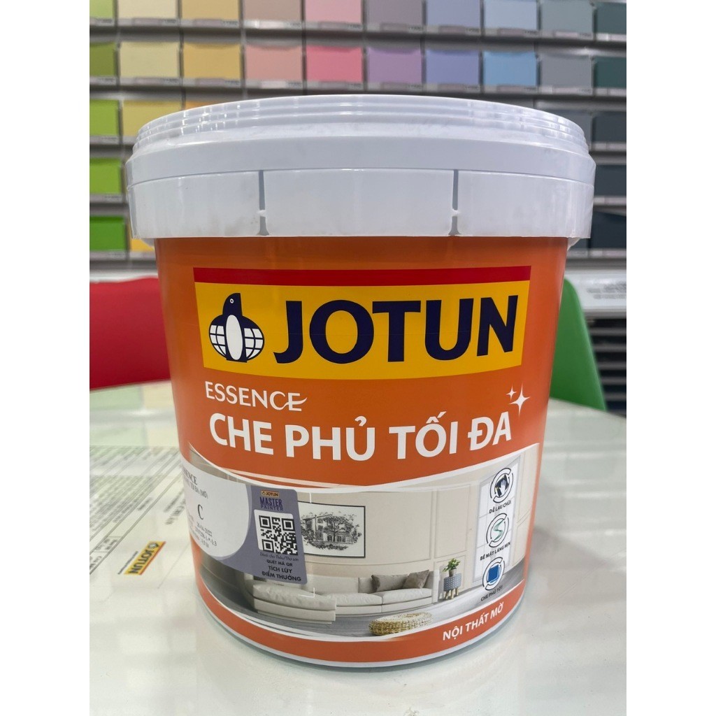 Sơn phủ nội thất Jotun Essence Che phủ tối đa Mờ - 5L