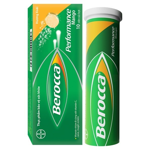 [DATE 6/2024] GIFT_Viên Sủi Berocca Mango 10V