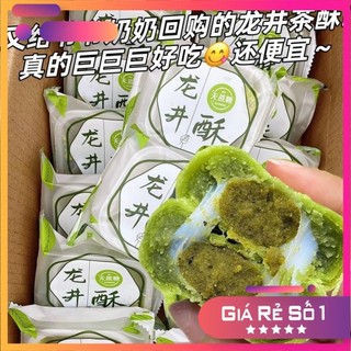 Bánh trứng muối matcha nhân mochi đặc biệt, Ăn kiêng siêu đỉnh.