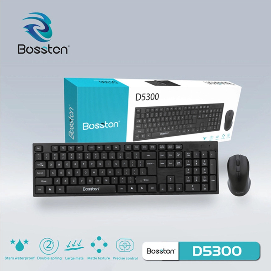 Bộ Phím Chuột Văn Phòng Bosston D5300, Bộ Phím Chuột Có Dây Văn Phòng Tiện Lợi - VMK-VYN | BigBuy360 - bigbuy360.vn