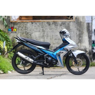 Tem rời exciter 2006-2010 đen bạc mẫu jupiter mx , tem 3 lớp - decal cao cấp