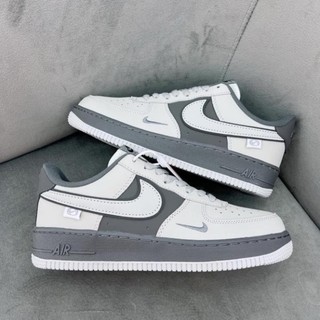 Giày thể thao af1 mini swoosh xám xi măng , giày af1 xám tro mẫu mới