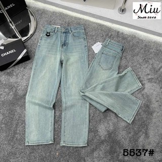 Quần jeans ống đứng mặt cười hàng qcl1