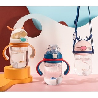 Bình nước cho bé , Bình nước Diller 2 chế độ uống D-T4001 làm từ nhựa Tritan không chứa Bpa 270ml