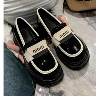 Giày Đốc oxford nữ mác ninin mới rẻ đẹp, da bóng dễ lau chùi