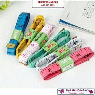 Thước dây 1,5m nhiều màu bền đẹp đo chiều cao, vòng eo