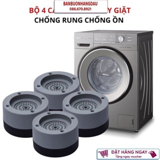 Combo 4 chân máy giặt chống ồn chống rung, đế chống rung máy giặt