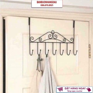 Móc sau cửa treo quần áo, móc treo đồ đa năng cài sau cánh cửa giadungnhanhvn