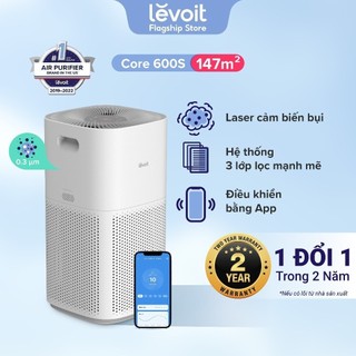 Máy lọc không khí Levoit Core 600S 147m2 | Công nghệ Air Turbo | Hàng Chính Hãng